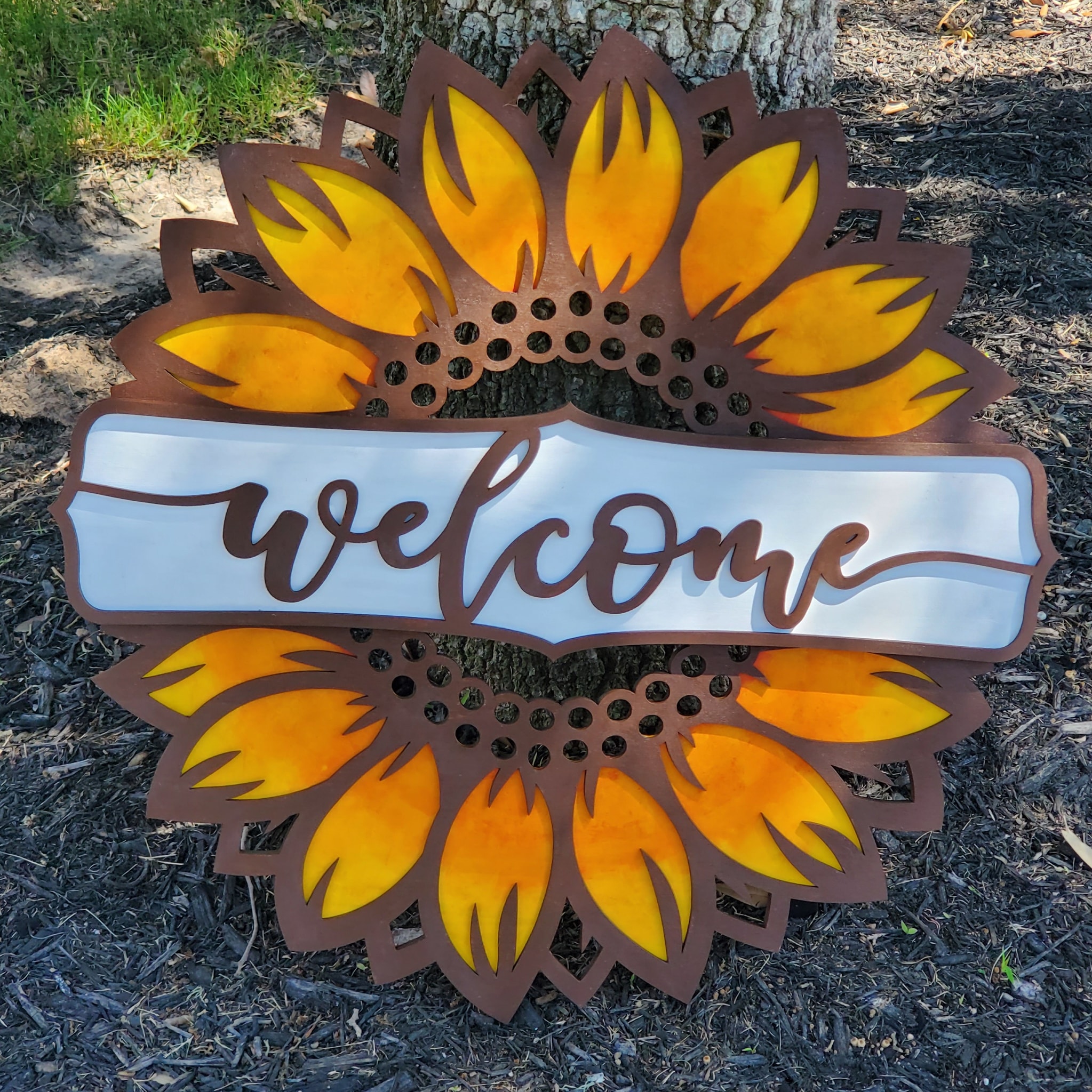 Custom wood sign example